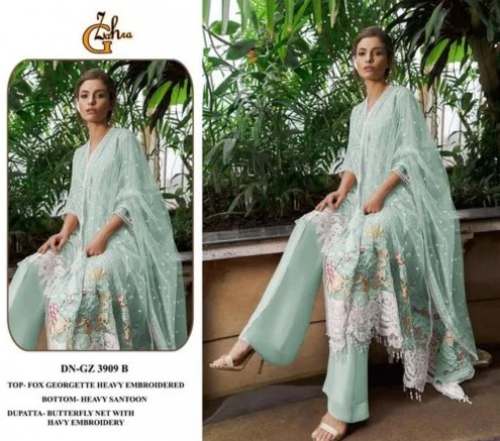 New Trendy Collection Unstitch Georgette Embroidered Pakistani suit by Bipson Prints Private Limited