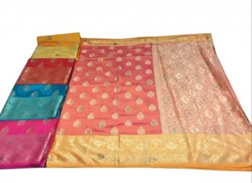 Trendy Tussar Pure Silk Zari Work Saree For Women by Manokamna Fashions
