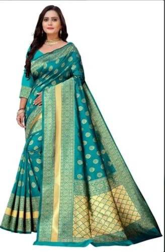 Cotton Silk Party Wear Saree For Women by Flyingwing Enterprise