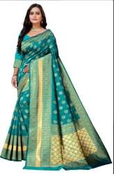 Cotton Silk Party Wear Saree For Women