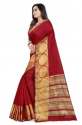 maroon-digital-printed-cotton-saree-for-women