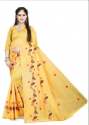 party-wear-yellow-printed-chiffon-saree