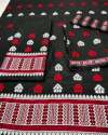 Assamese Special Black and Red Mekhela Chadar 