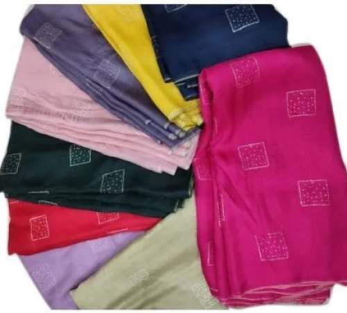 Embroidered Rayon Fabric by Jai Veera Traders