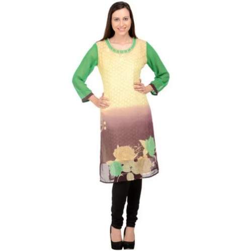 New Trendy Georgette Printed Kurti For Women by Jai Hind Garments