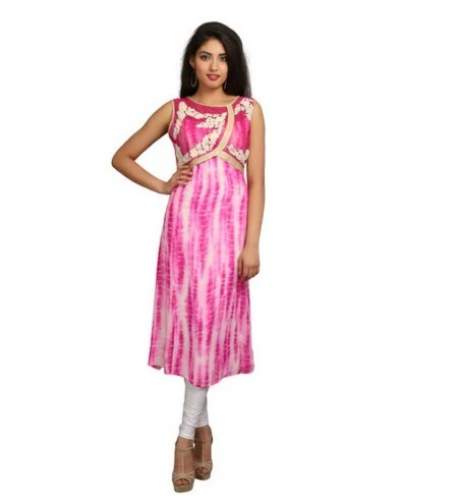Printed Georgette Party Wear Kurti For Women by Jai Hind Garments