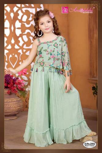 Baby girl Ethnic Palazzo Suit by Anokhi Kids Wear  by Anokkhi Girls Wear