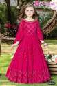 Pretty Pink Ethnic Girl Gown