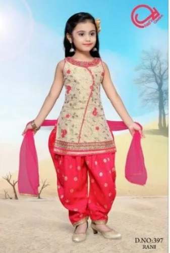 Kids Ethnic Patiala Suit by Jiggis Creation