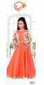 Kids Party Wear Full Sleeves Gown
