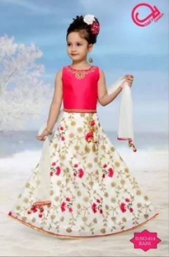 Kids Party Wear Lehnga Choli by Jiggis Creation