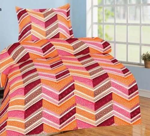 Single Cotton Printed Bed Sheets by Mona Manbhawan Handloom