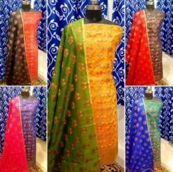 New Party Wear Printed Semi Stitch Suit For Women