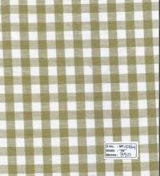 Beige Cotton Mill Made Checks Fabric