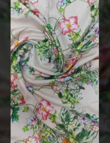 Trendy Digital Floral Printed Fabric by Ethco Prints