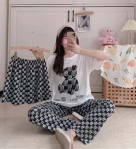 New Rayon Printed Night Suit For Women
