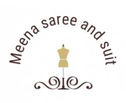 Meena saree and suit logo icon