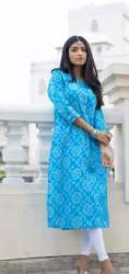 Fancy Regular Wear Cotton Kurti