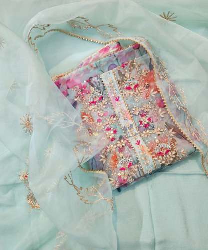 Wonders of Organza - Blue by Vaibhav Internationals