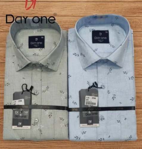 Magic Cotton Printed Shirt by Day One  by Chiraag Clothings