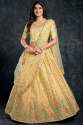 Aahvan Designs Presents Light Yellow Fancy Lehenga Choli thumb 1