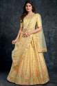 Aahvan Designs Presents Light Yellow Fancy Lehenga Choli thumb 4