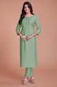 Green Viscose Kurti Pair
