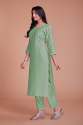 Green Viscose Kurti Pair thumb 1