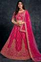 Pink Bridal Saga lehenga by Aahvan Designs  thumb 1