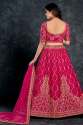 Pink Bridal Saga lehenga by Aahvan Designs  thumb 4