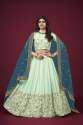 Pista Green Georgette Embroidery Work Designer Lehenga Choli  thumb 3