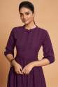 PURPLE GEORGETTE FANCY KURTA thumb 3