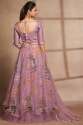Purple Organza Digital Printed Lehenga Choli  thumb 4