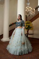 Riyasat Butterfly Net Sequins Embroidery Work Lehenga Choli