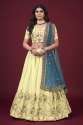 Yellow Georgette Embroidery Work Designer Lehenga Choli 