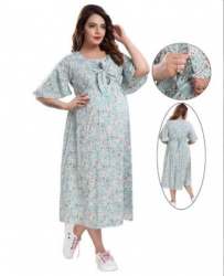 Half Sleeve Maternity Feeding Dress