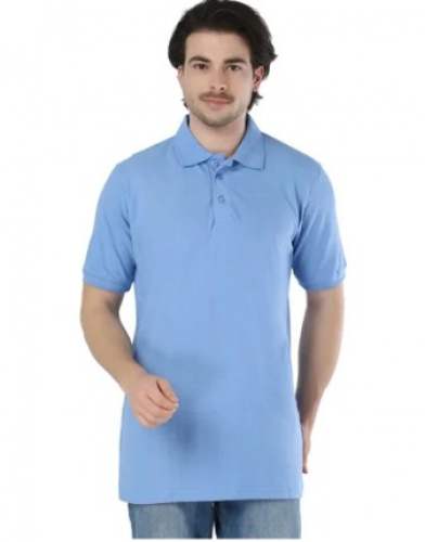 Sky Blue Polo Corporate T shirt  by Beseksy