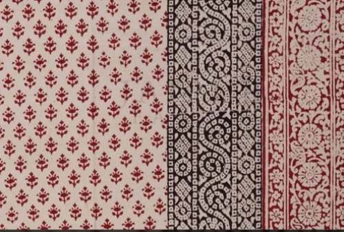 Bagru Print Multi Color Fabric
