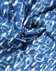 Indigo Printed Cotton Fabric 
