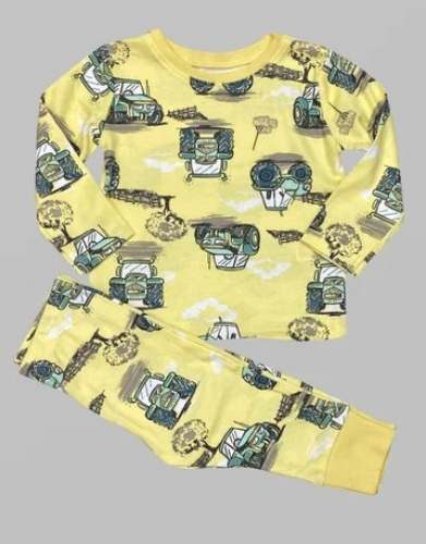 Kids Boys Yellow Night Suit  by Sree Raj Kondal Export Enterprises