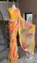 Bangalory Satin Soft Georgette Saree For Women thumb 12