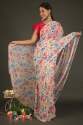 Digital Printed Soft Georgette Saree For Ladies thumb 4