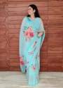 Digital Printed Soft Georgette Saree For Ladies thumb 8