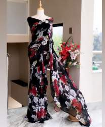 Digital Printed Soft Georgette Saree For Women