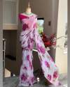 Digital Printed Soft Georgette Saree For Women thumb 2