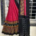 Multi Color Linen Digital Printed Saree thumb 12
