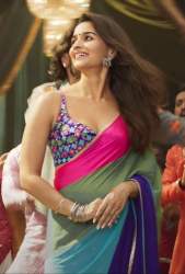 New Collection Alia Bhat Soft Georgette Lace Border Saree