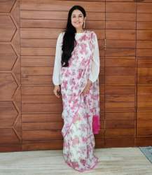 New Collection Digital Printed Soft Georgette Saree For Women