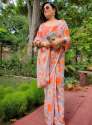 New Collection Digital Printed Soft Georgette Saree For Women thumb 4