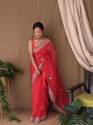 new-organza-embroidery-work-saree-for-women